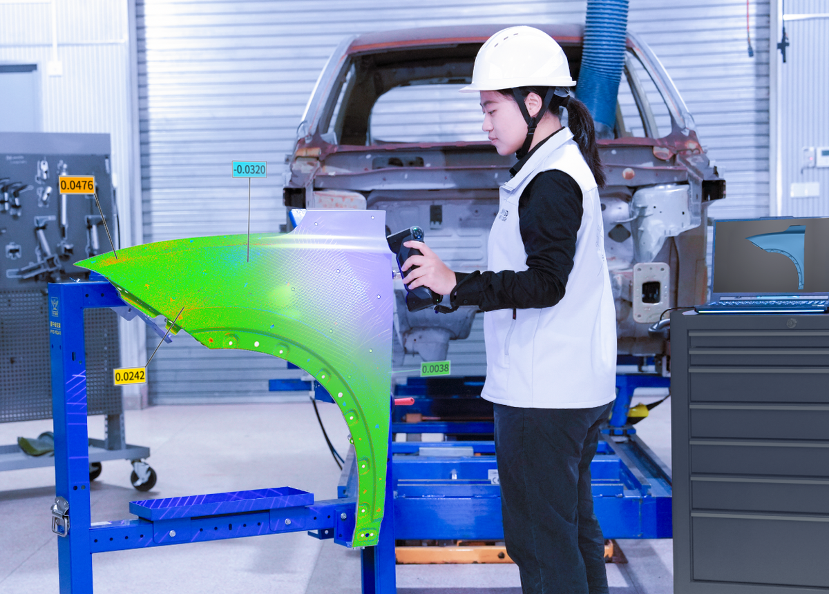 Inspect production parts and assemblies