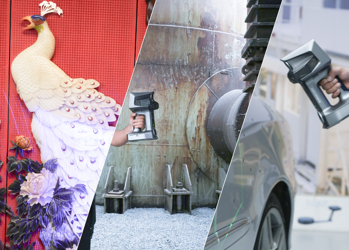 EinScan Libre scan modes for color, industrial, and automotive workflows