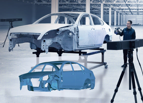 Automotive body-in-white and complete vehicle inspection