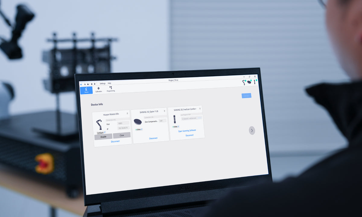 RobotScan Control software for robot path programming
