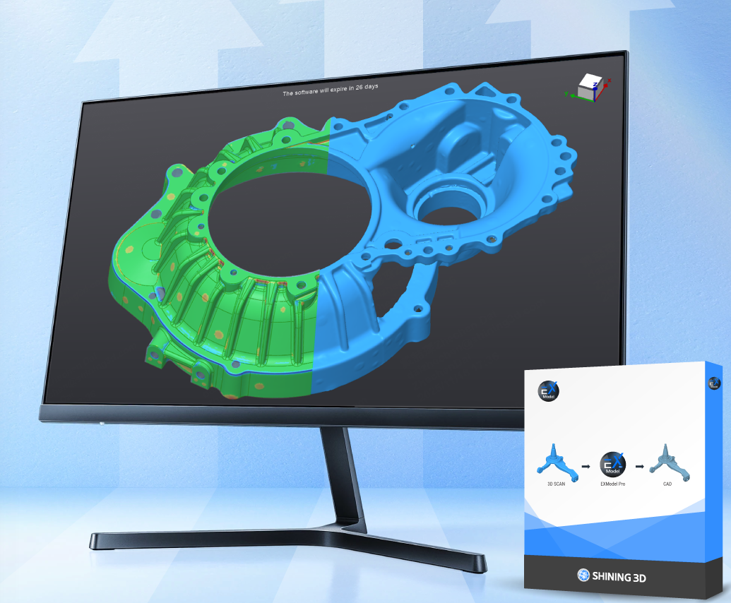 Optional scan-to-CAD workflow for EinScan H2 mesh data