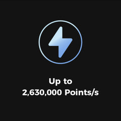 EinScan Trak scanning-speed graphic showing up to 2,630,000 points per second