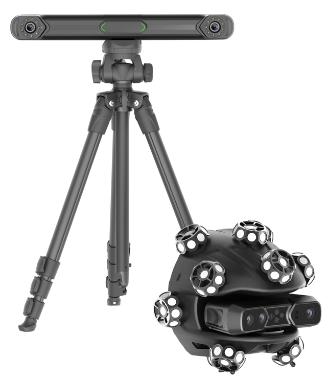EinScan Trak optical tracker, spherical scanner, handheld scanner, and tripod