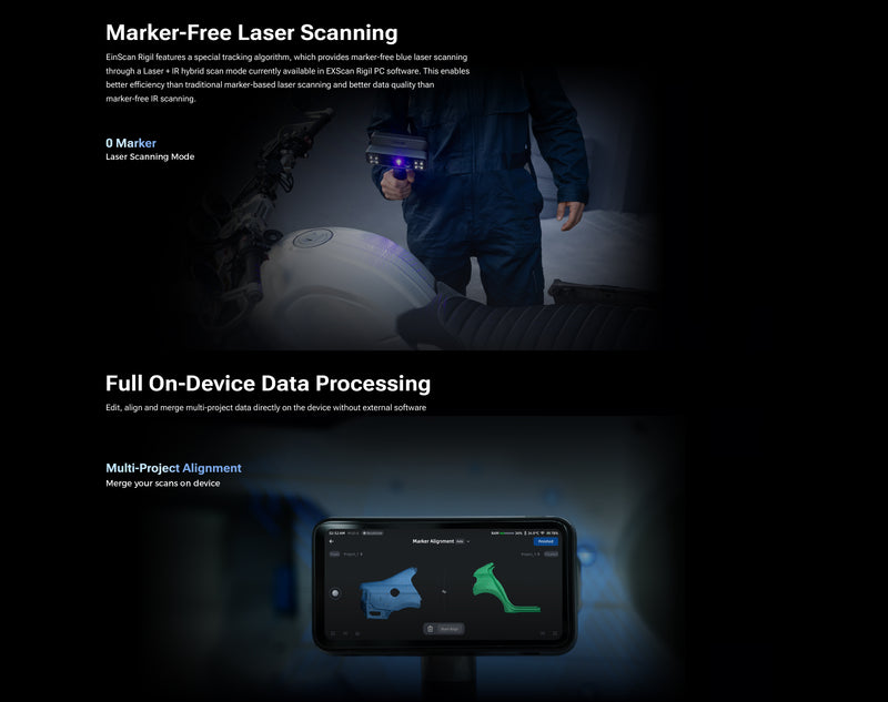 EinScan Rigil 3D Scanner