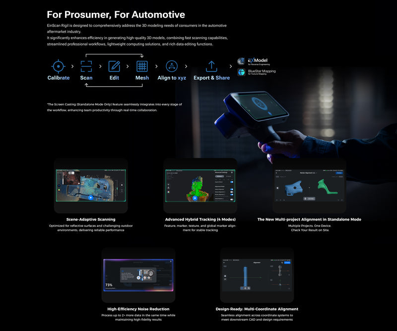 EinScan Rigil 3D Scanner