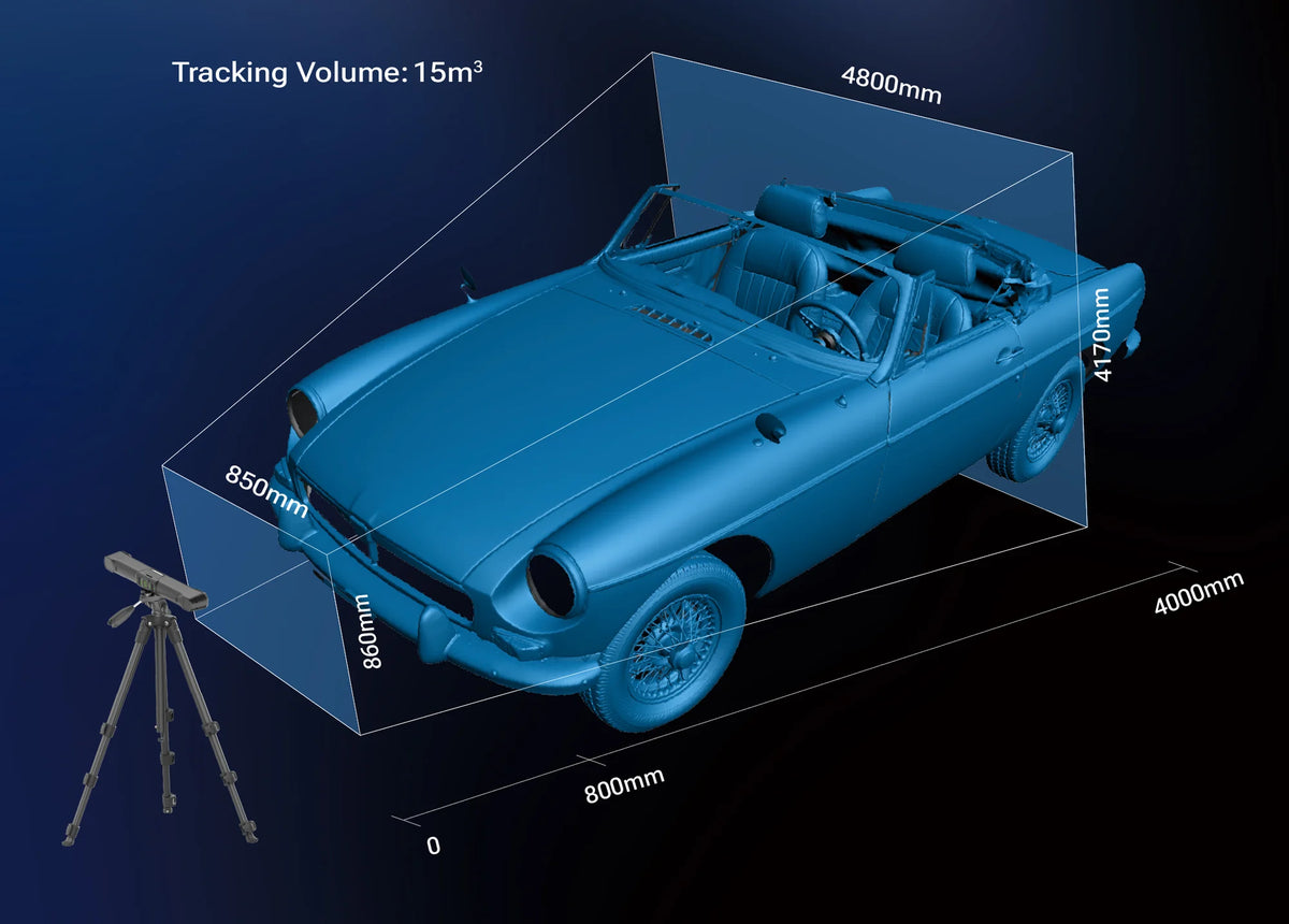Work wirelessly across a 15 m³ tracking volume through the included Wi-Fi 6 router