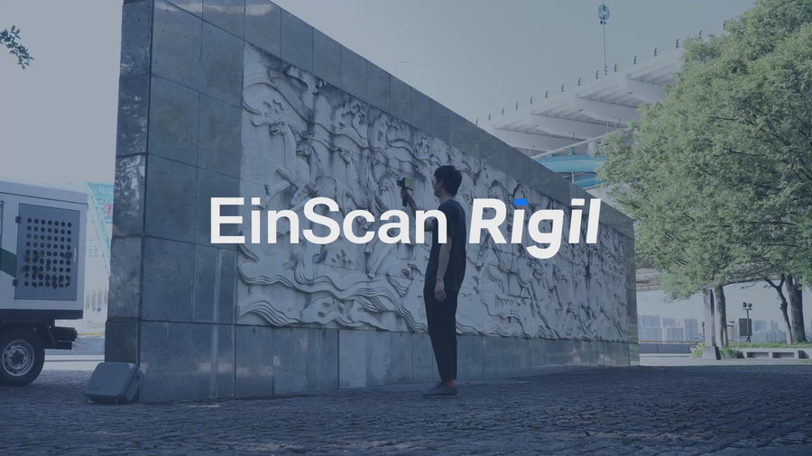 EinScan Rigil manufacturer demonstration: IR capture of a large relief