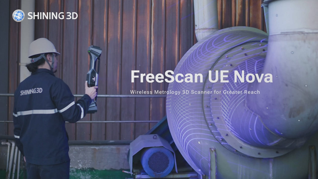 FreeScan UE Nova wireless large-part metrology scanning demonstration