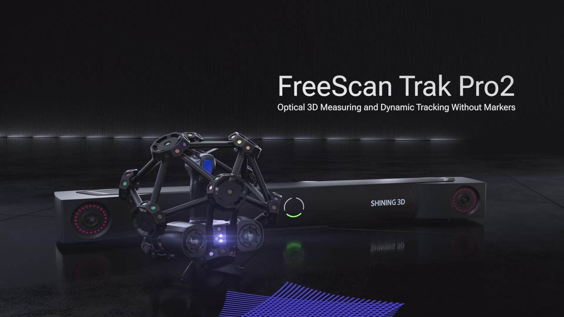 FreeScan Trak Pro2 marker-free optical tracking and metrology scanning video