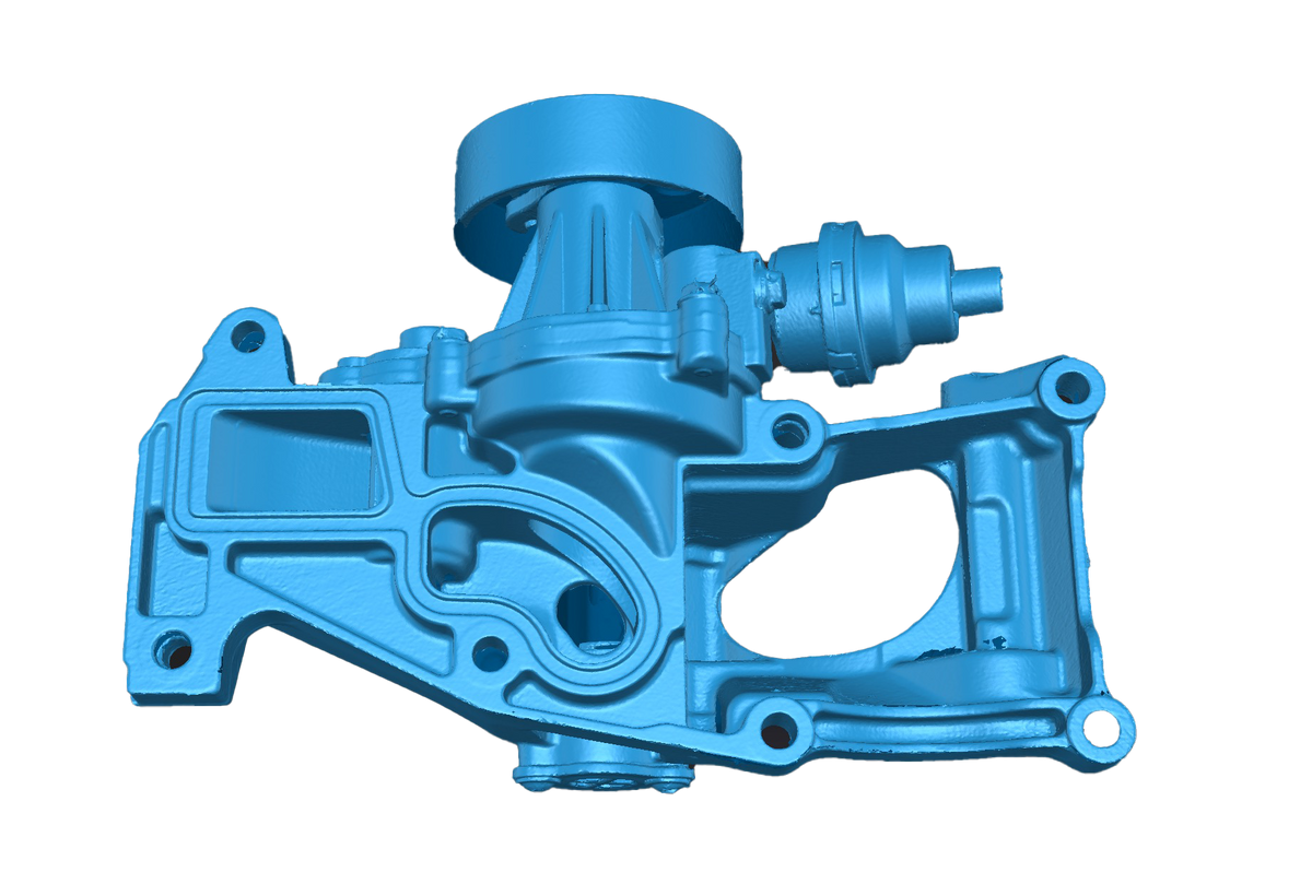 Water-pump scan data for a reverse-engineering workflow