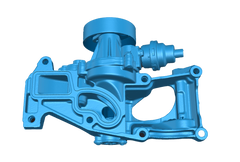 Water-pump scan data for a reverse-engineering workflow